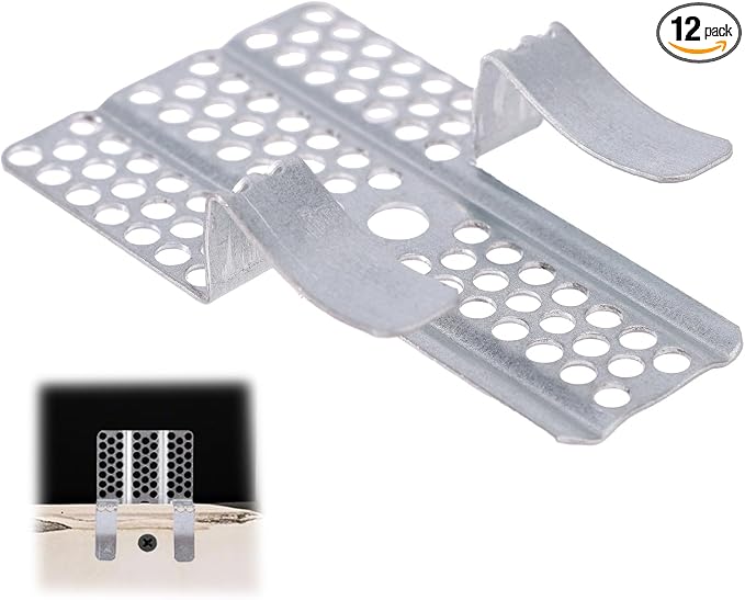 12pcs Drywall Repair Clips, Heavy-Duty Steel Drywall Repair Clips by BOXOB
