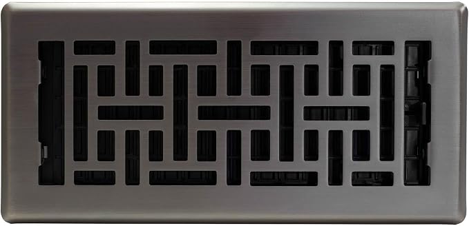 Decor Grates AJH410-GM Oriental Floor Register, 4x10 Inches, Gun Metal Finish - Image 3
