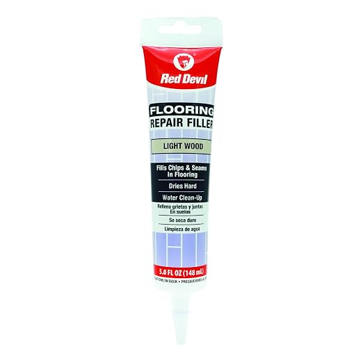 Red Devil 056020 Flooring Repair Filler, 5 oz., Light Wood, 4 Pack by RedDevil