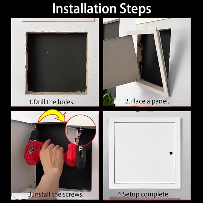 Steel Access Panel Door, Reinforced Metal Construction, Drywall Ceiling and - Image 4