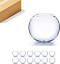 WGV Bowl Glass Vase Bulk, Diameter 6", Height 5", Open Width 4", 12 Pieces by WGVInternational-OpusGlassware