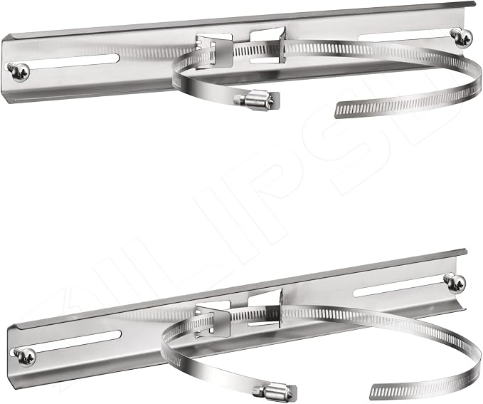 QILIPSU Pole Mounting Kits, 304 Stainless Steel 15.4" x 1.9" Brackets by QILIPSU