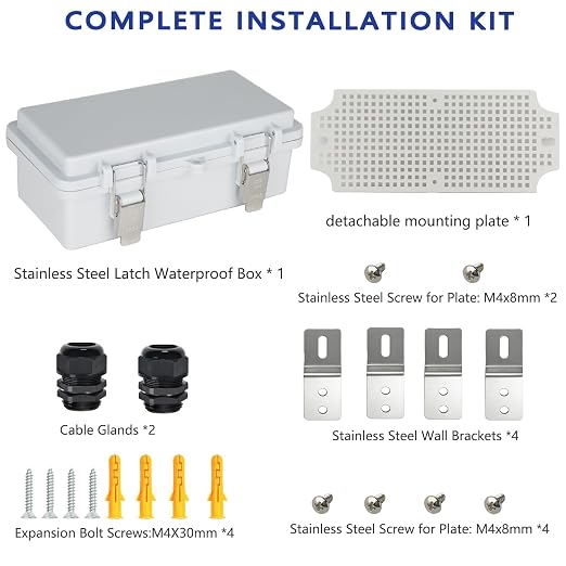 Electrical Junction Box, IP67 Waterproof Outdoor Box ABS Plastic Enclosure - Image 7