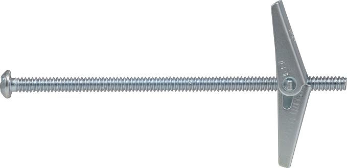 Hillman Toggle Bolts, 1/8in x 2in, 50 Pack, Zinc | Steel round head anchors - Image 2