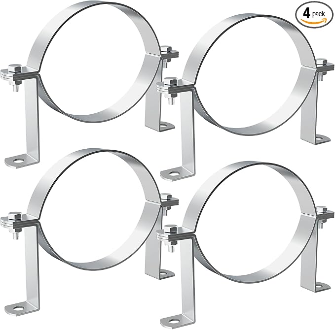 6 Inch B Vent Wall Strap Round Gas Vent Pipe Strap Adjustable Wall Strap Round by Unknown