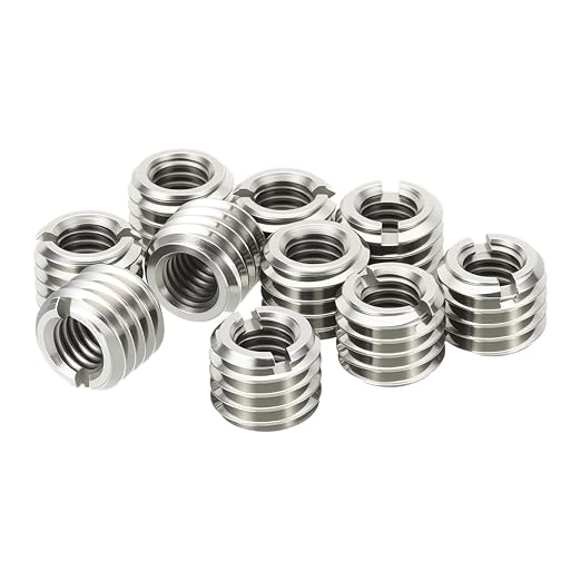 10Pcs Thread Adapter Sleeve Reducing Nut, M10 M to M6 F, 8mm Length | M10 x 1.5 by HIPICCO
