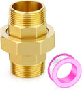 1PCS Brass Union，1-1/2" NPT Male x 1-1/2" NPT Male Brass Pipe Fitting by TAISHER