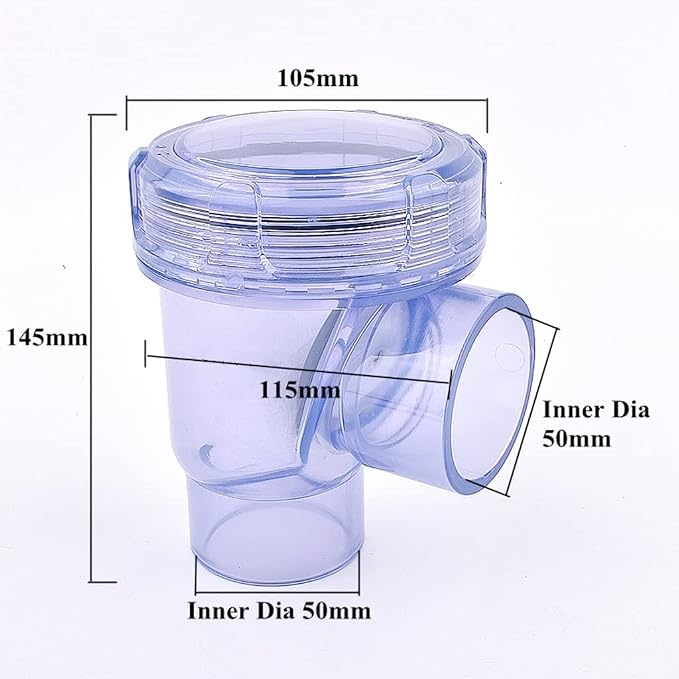 Plumbing Fittings Ball Valve 1pcs 50mm PVC Check Kitchen Sewer Anti-Backflow - Image 2