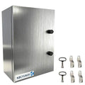 NBCYUNER Stainless Steel Electrical Enclosure 24x16x8 Inch NEMA 4X Enclosure by NBCYUNER