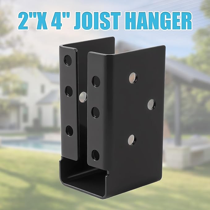 8 Pcs of 2"x4" Concealed Joist Hangers|Outdoor Concealed-Flange | Q235 Steel - Image 7