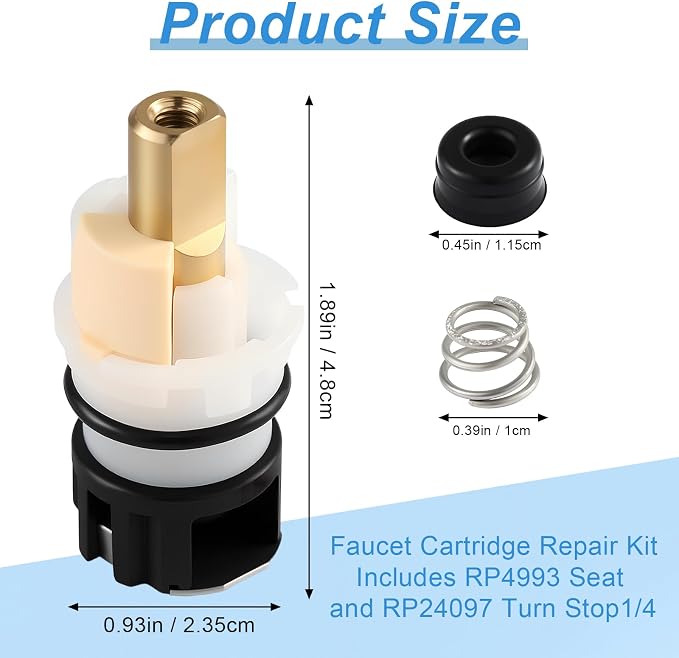4 Pack RP25513 Faucet Stem Replacement, Compatible - Image 2