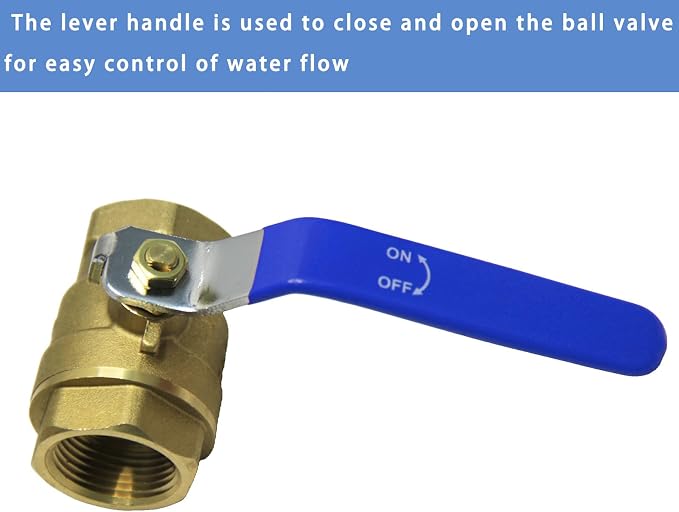 3/4 ball valve NPT Female Threaded Brass Ball Valve 3/4" Brass Body Ball Valve - Image 5