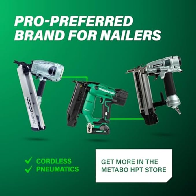 Metabo HPT Palm Nailer, Magnetic Nose 360° Swivel, Joist Hangers, NH90AB | - Image 11
