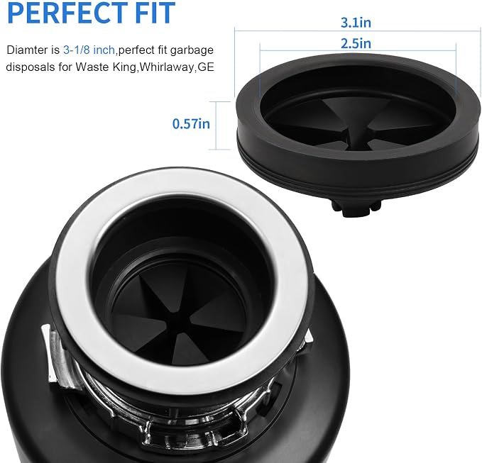 RQYEKDO Upgraded EPDM Garbage Disposal Splash Guard 1 Pack - Image 2