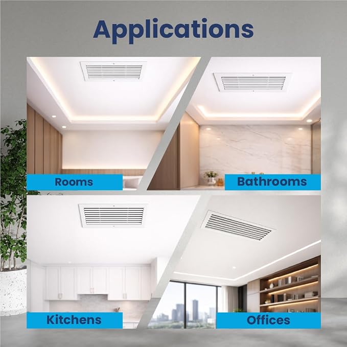 14x6 Aluminum Wall Ceiling Air Return Vent Cover HVAC Rustproof Grille - Image 5