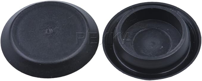 Rexka 100pcs 3/4" 0.75 inch Flush Mount Black Plastic Body and Sheet Metal Hole - Image 2