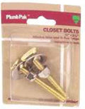 Keeney Manufacturing PP23517 5/16" Brass Plated Toilet Bolts by Plumb+Pak