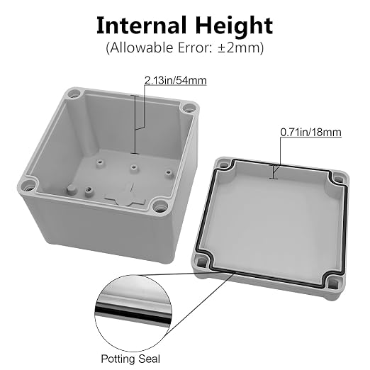 Junction Box IP67 Waterproof Dustproof ABS Plastic Project Box - Image 4