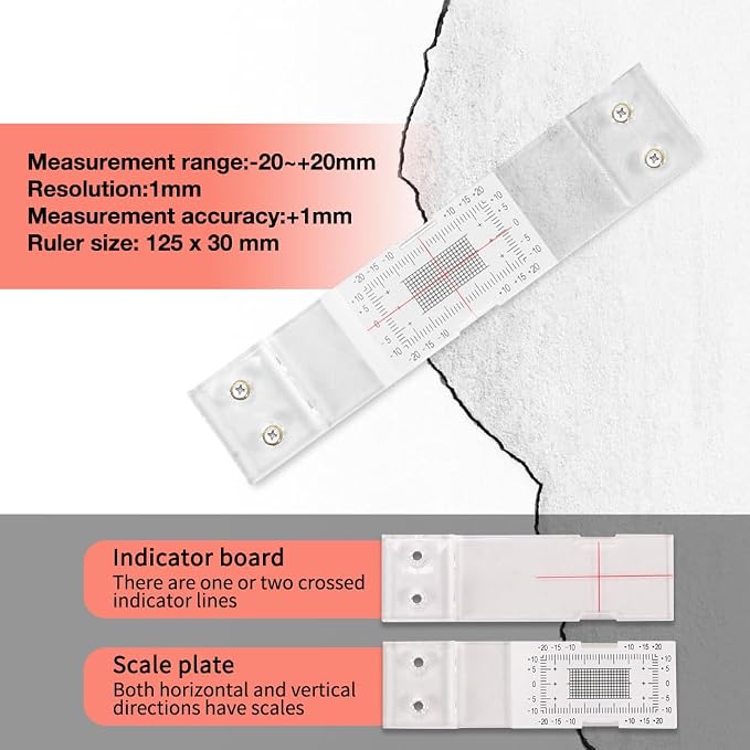 Standard Tell-Tale Crack Monitor Precision Crack Monitoring Gauge | structural - Image 3