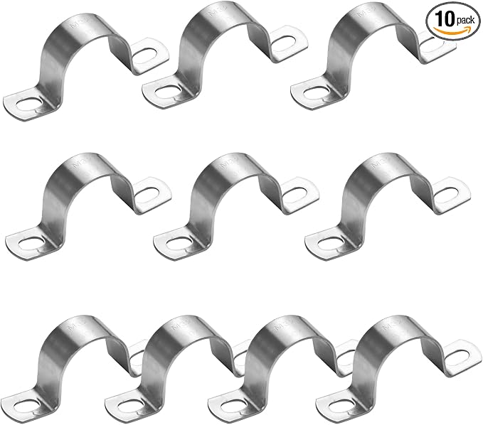 1-1/4 Inch U-Tube Strap Clamp, Stainless Steel-304, U-Bracket Pipe Strap Clamp by Choosewhatyouneed