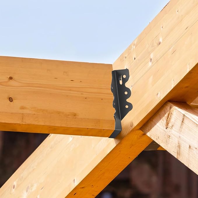 24 Pcs 2"x 6" Joist Hanger|Q235B Steel Face Mount Joist Hangers | Black Powder - Image 5