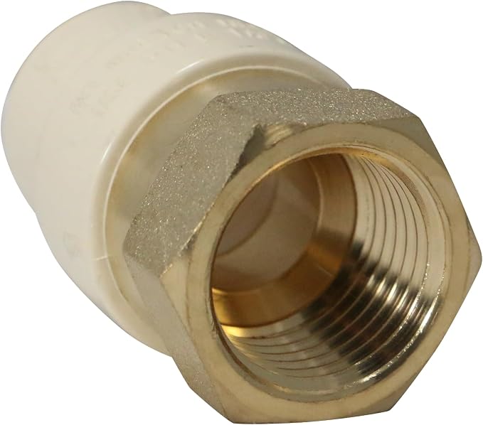 10 Pack XFITTING 1/2" CPVC to Brass FNPT Adapter 1/2" CPVC Female Adapter - Image 5
