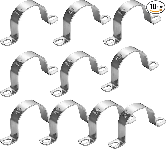 2 Inch U-Tube Strap Clamp, Stainless Steel-304 by Choosewhatyouneed