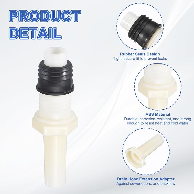 PATIKIL Washing Machine Drain Connector 2 Set - Image 3