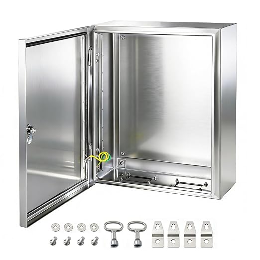 Yongchen Electrical Enclosure 12x8x6 Inch 304 Stainless Steel Enclosure IP66 by YcXingnon