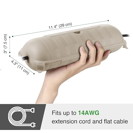 Outdoor Extension Cord Safety Cover, - Image 9