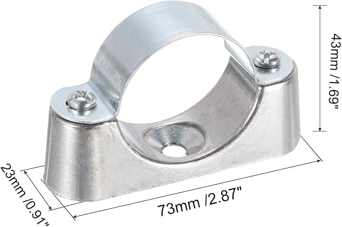 uxcell 10Pcs Pipe Support Pipe Bracket Clamp - Image 2