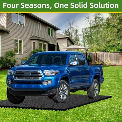 15 Pcs 15.7" x 15.7" Heavy Duty Ground Protection Mats, Interlocking Non-Slip - Image 7