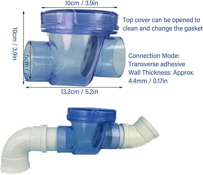 WALFRONT Check Valve Non Return Valve PVC Inline One Way Toilet Backwater - Image 3