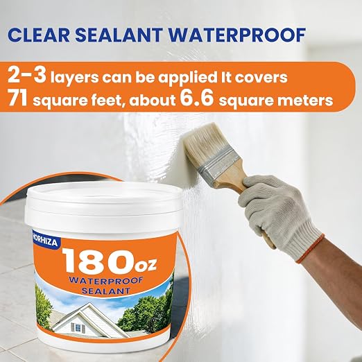 180 Oz Transparent Waterproof Sealant, Indoor & Outdoor - Image 2