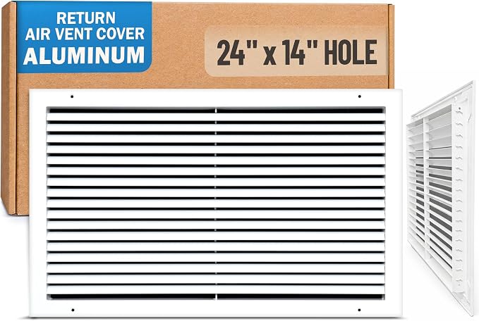 Fits 24x14 Hole | Aluminum Return Air Grille by Handua | Vent Cover Grill by Handua