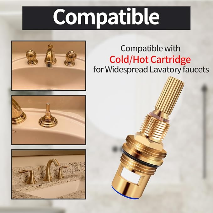 Brass 1-001 Replacement Parts Widespread Cartridge Cold Side, Compatible - Image 4