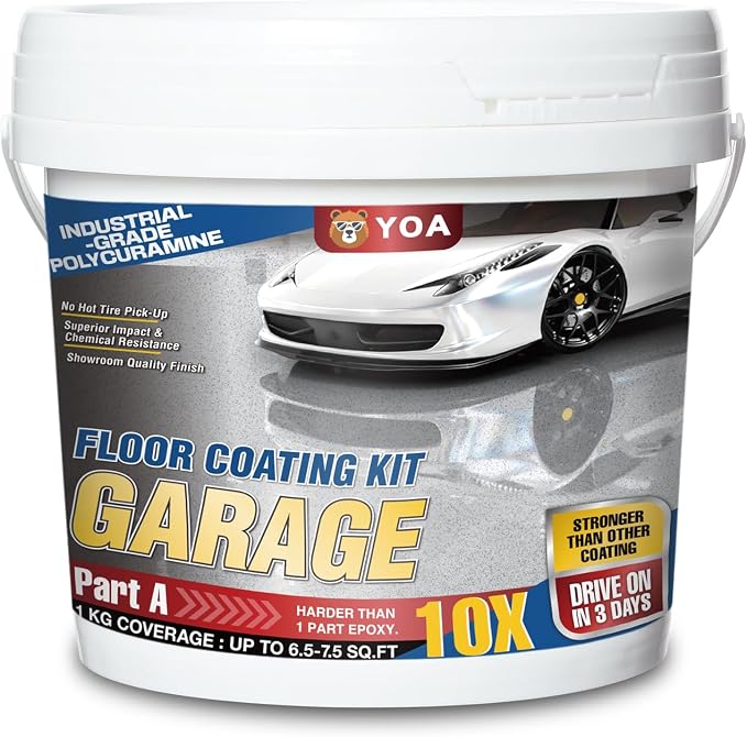 YOA Epoxy Colored Sand Self Leveling Floor Paint, Two-Part Resin Kit, Low VOC - Image 8