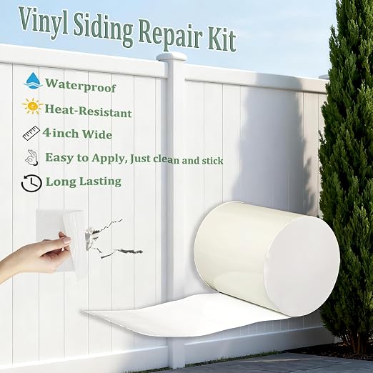 Vinyl Siding Repair Kit, Bathtub Repair Kit White Crack Hole Repair Siding - Image 2