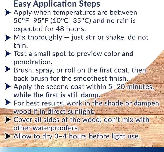 Seal-Once Marine Waterproof Wood Sealer and Stain, 5 Gallon | Premium Wood - Image 3