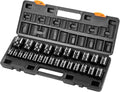 VEVOR 1/2" Drive Impact Socket Set 26-Piece, Metric Sizes Standard Socket Set by VEVOR