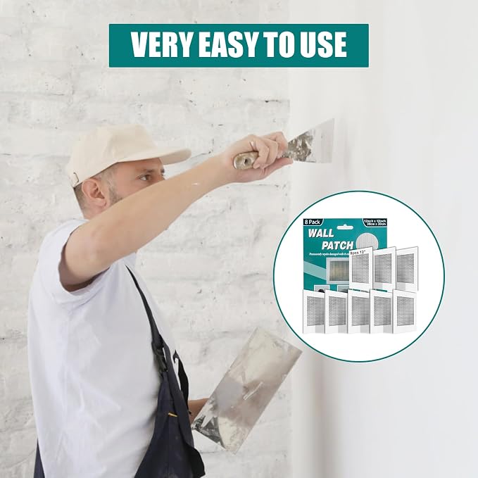 8Pcs 12 Inch Drywall Patch, Wall Repair Patches Wall Hole Repair Patch | Large - Image 5