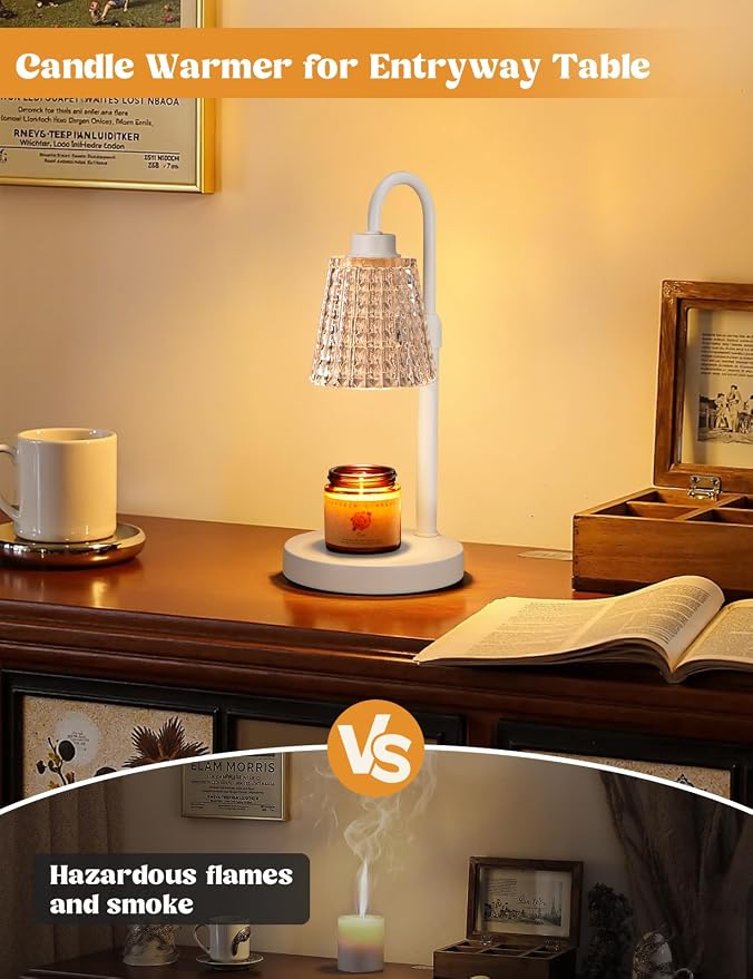 Innqoo White Crystal Candle Warmer Lamp - Image 5