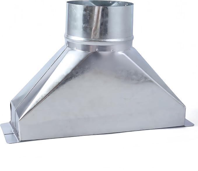 3 1/4-Inch x 10-Inch to 4-Inch Diameter Galvanized Rectangular to Round Duct by Unknown
