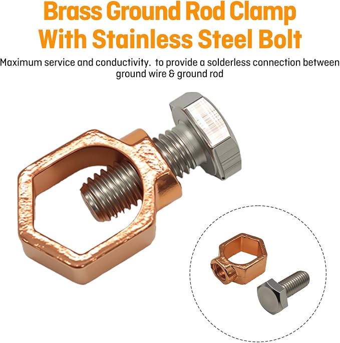 GOUNENGNAIL Copper Ground Rod Clamp - Image 2