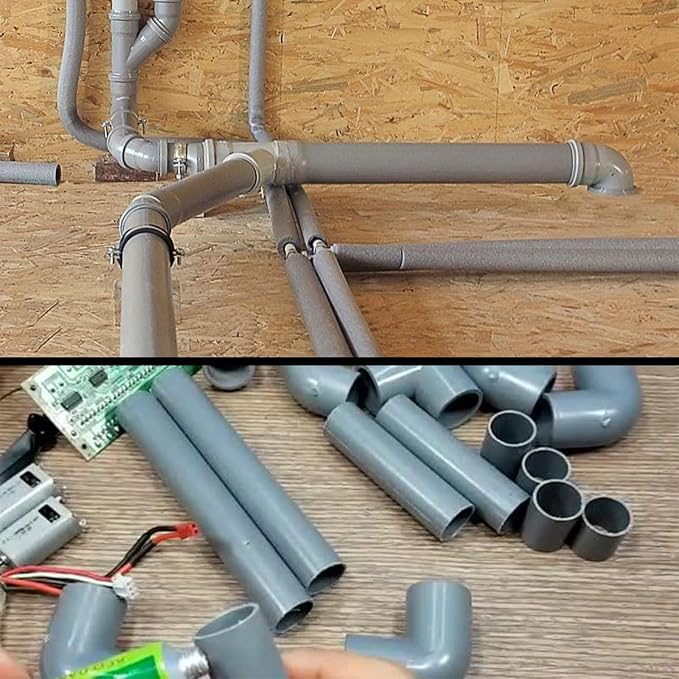 3Inch Grey Electrical Conduit PVC Pipe 17" Long Sch40 PVC Rigid Tube Round - Image 6