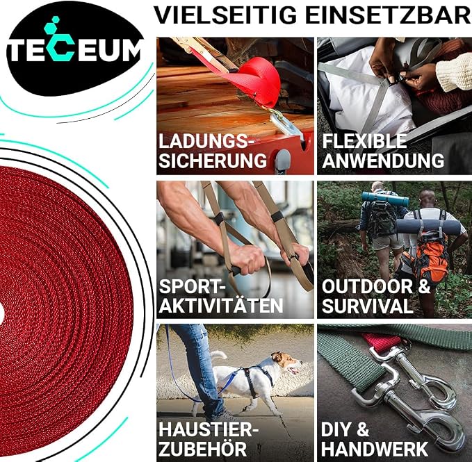 Webbing Strap, 3/4" to 2", 10-50 Yds, EDC gear, backpack repair and pet dog - Image 4