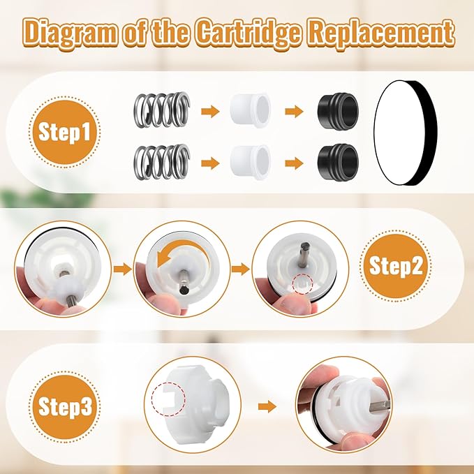 Enhon 2 Pack Shower Faucets Cartridge Compatible - Image 5