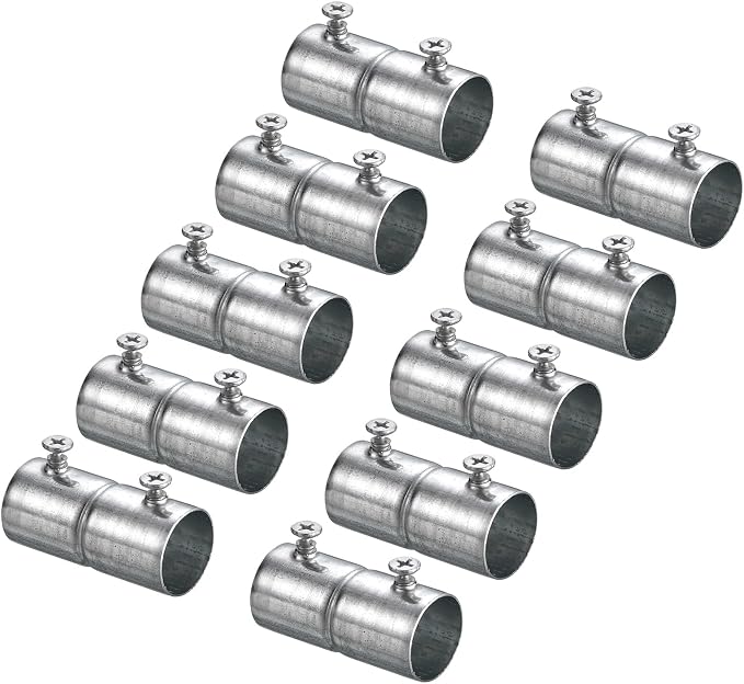 uxcell EMT Coupling, 20mm EMT Set Screw Coupling Conduit Fittings 47mm Length by uxcell