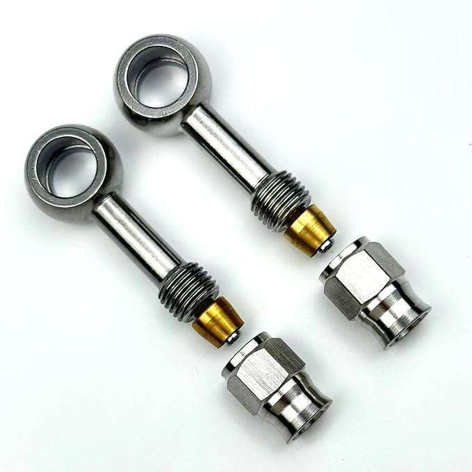 2pcs stainless steel straight 0 degree female AN3-3 3AN to metric M10 10mm - Image 3