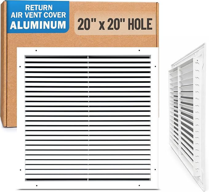 Fits 20x20 Hole | Aluminum Return Air Grille by Handua | Vent Cover Grill by Handua